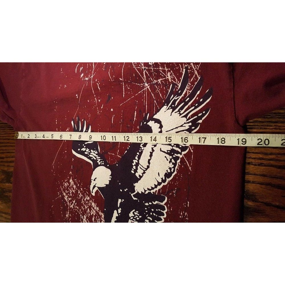 Castle Rock We Weren't Born To Follow Men's M Tee T-Shirt Maroon Eagle Red - Picture 7 of 12